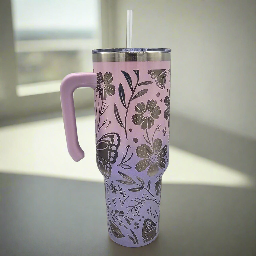 40 Oz Butterfly Tumbler