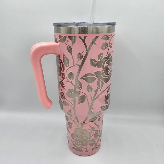 40 Oz Rose Tumbler