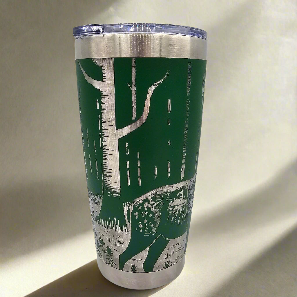 20 Oz Deer Family Tumbler