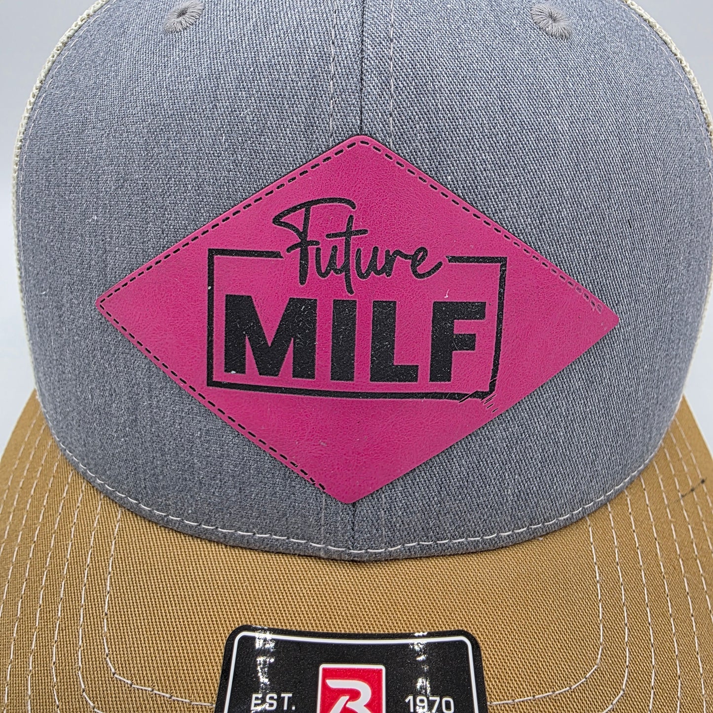 “Future MILF” Leather Patch Hat – Richardson 112 Trucker Cap