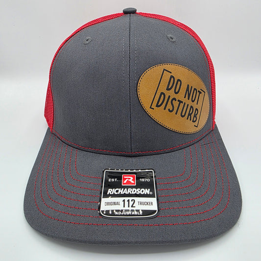 “Do Not Disturb” Leather Patch Hat – Richardson 112 Trucker Cap